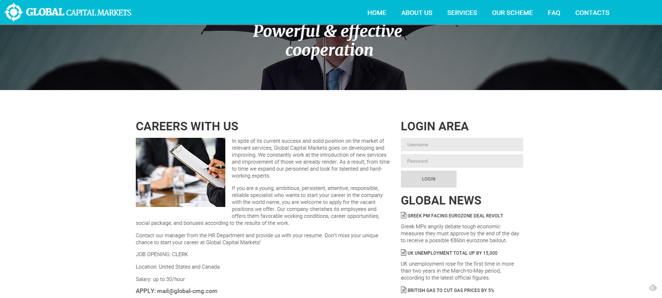 Global-Cmg.com Global Capital Markets Limited Job Scam