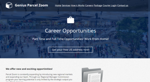 Genius Parcel Zoom-Genius4all.com Job Scam