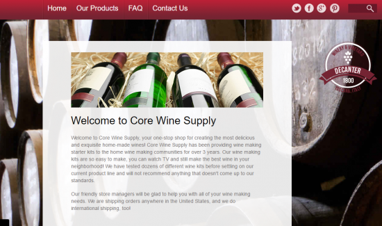 Suspected Job Scam-Core Wine Supply LLC at Coreybonedock.Com